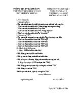 Đề kiểm tra học kì I Âm nhạc lớp 9 - Năm học 2016-2017 - Nguyễn Thị Thanh Tân